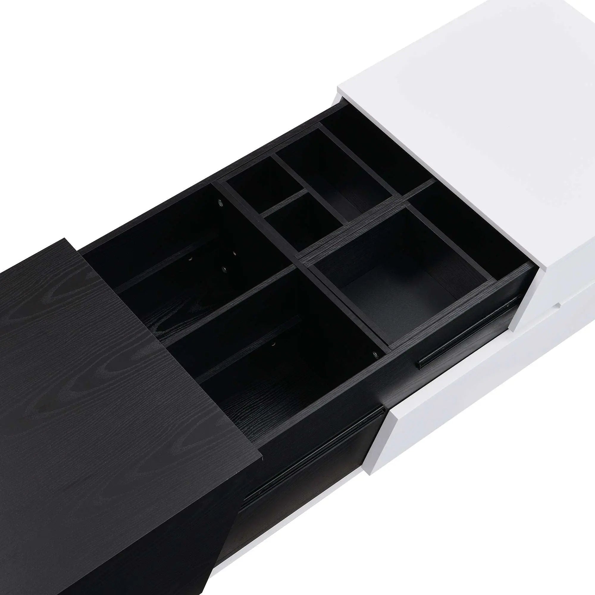 Bellemave® 47.24" Modern Extendable Sliding Top Coffee Table with Storage - Bellemave