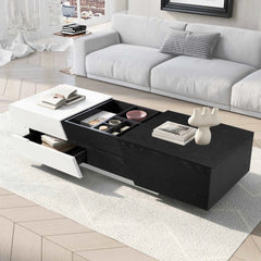 Bellemave® 47.24" Modern Extendable Sliding Top Coffee Table with Storage - Bellemave