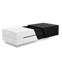Bellemave® 47.24" Modern Extendable Sliding Top Coffee Table with Storage - Bellemave