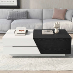 Bellemave® 47.24" Modern Extendable Sliding Top Coffee Table with Storage - Bellemave
