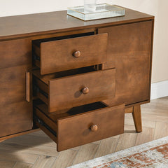 Bellemave® 47.3" Mid Century Modern Sideboard Buffet Cabinet with 2 Doors and 3 Drawers - Bellemave
