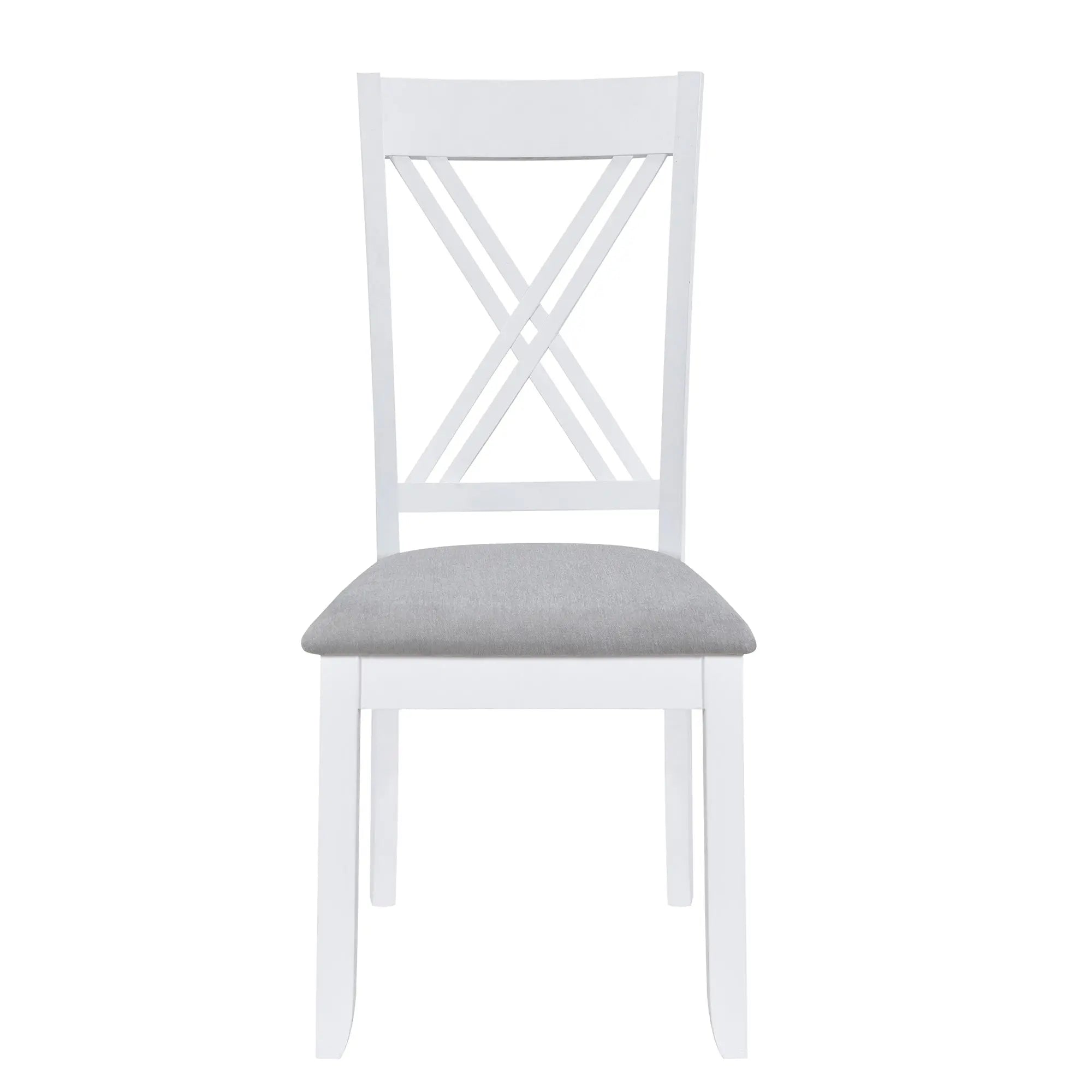 Bellemave® 5 - Piece Minimalist Wood Dining Table Set with 4 X - Back Chairs - Bellemave