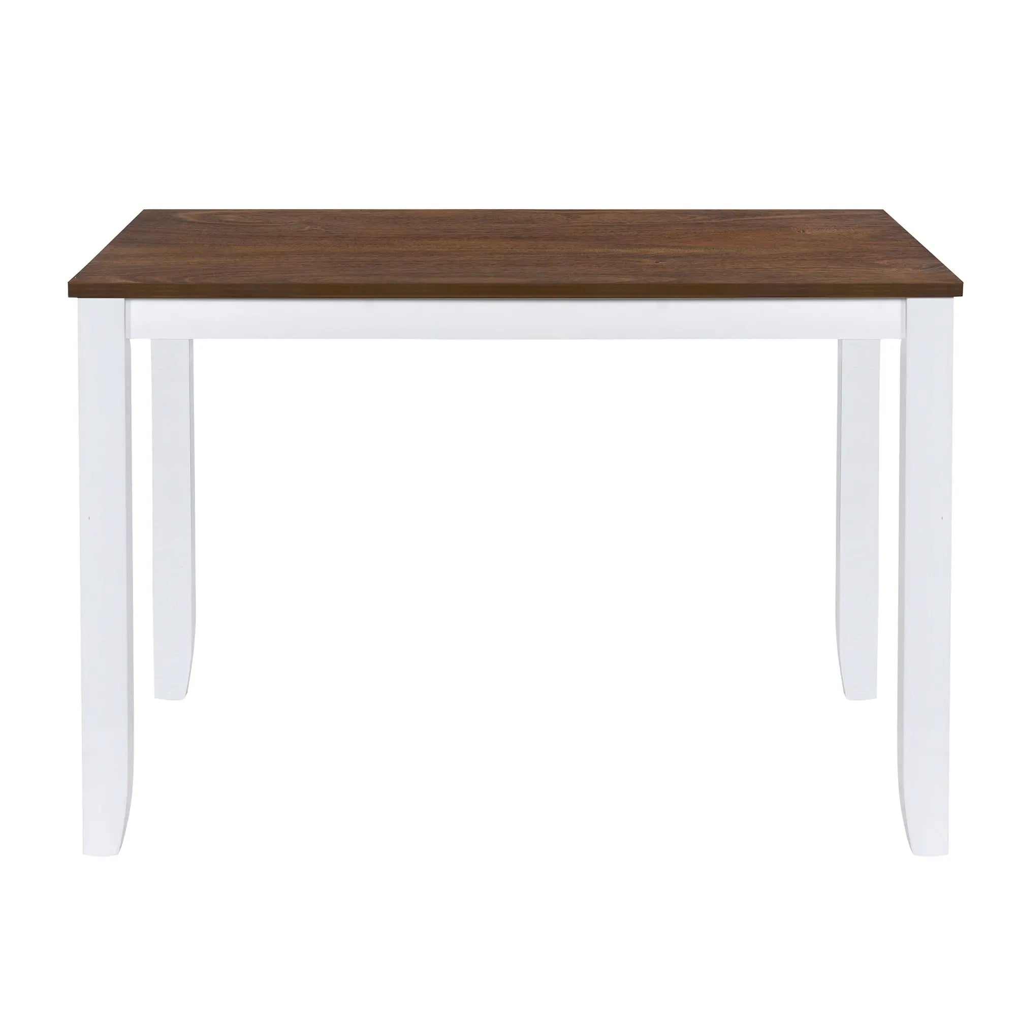 Bellemave® 5 - Piece Minimalist Wood Dining Table Set with 4 X - Back Chairs - Bellemave