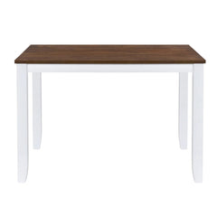 Bellemave® 5 - Piece Minimalist Wood Dining Table Set with 4 X - Back Chairs - Bellemave