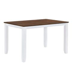 Bellemave® 5 - Piece Minimalist Wood Dining Table Set with 4 X - Back Chairs - Bellemave