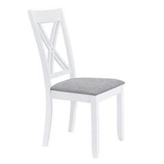 Bellemave® 5 - Piece Minimalist Wood Dining Table Set with 4 X - Back Chairs - Bellemave