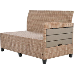 Bellemave® 5 - Piece Outdoor Patio Rattan Sofa Set with 2 Extendable Side Tables, Dining Table and Washable Covers - Bellemave