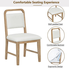 Bellemave® 5 - Piece Retro Dining Set, Round Table Top with Radial Wood Grain Design and 4 Upholstered Chairs - Bellemave