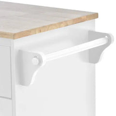 Bellemave® 50.8" Kitchen Island Cart with Storage Cabinet and Two Locking Wheels - Bellemave