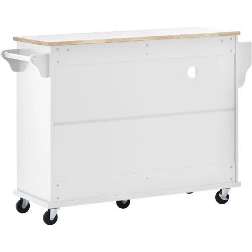 Bellemave® 50.8" Kitchen Island Cart with Storage Cabinet and Two Locking Wheels - Bellemave