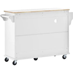 Bellemave® 50.8" Kitchen Island Cart with Storage Cabinet and Two Locking Wheels - Bellemave
