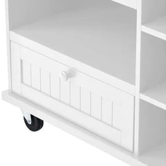 Bellemave® 50.8" Kitchen Island Cart with Storage Cabinet and Two Locking Wheels - Bellemave