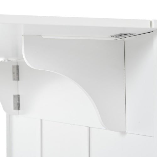 Bellemave® 53.2" Rolling Kitchen Island on Wheels with Adjustable Shelves, Drop Leaf and Spice Rack, Towel Rack and 2 Drawers - Bellemave