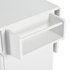 Bellemave® 53.2" Rolling Kitchen Island on Wheels with Adjustable Shelves, Drop Leaf and Spice Rack, Towel Rack and 2 Drawers - Bellemave
