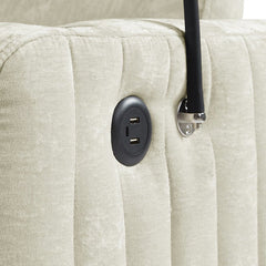 Bellemave® 53.9" Modern Loveseat Pull - out Sofa Bed with Adjustable Backrest, Two Cup Holders , a Phone Holder, Three Charging Ports and Side Storage Pockets - Bellemave