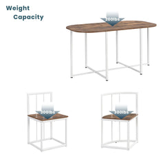 Bellemave® 55" 7 - Piece Dining Table Set with Faux Marble Kitchen Table - Bellemave