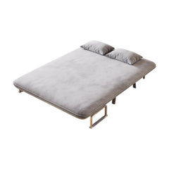 Bellemave® 55″ Velvet Convertible Chair Bed with Adjustable Backrest and Pillow - Bellemave