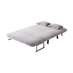 Bellemave® 55″ Velvet Convertible Chair Bed with Adjustable Backrest and Pillow - Bellemave