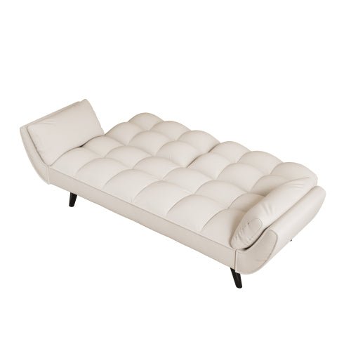 Bellemave® 57" Soft Sofa with Two Armrests and Throw Pillow - Bellemave