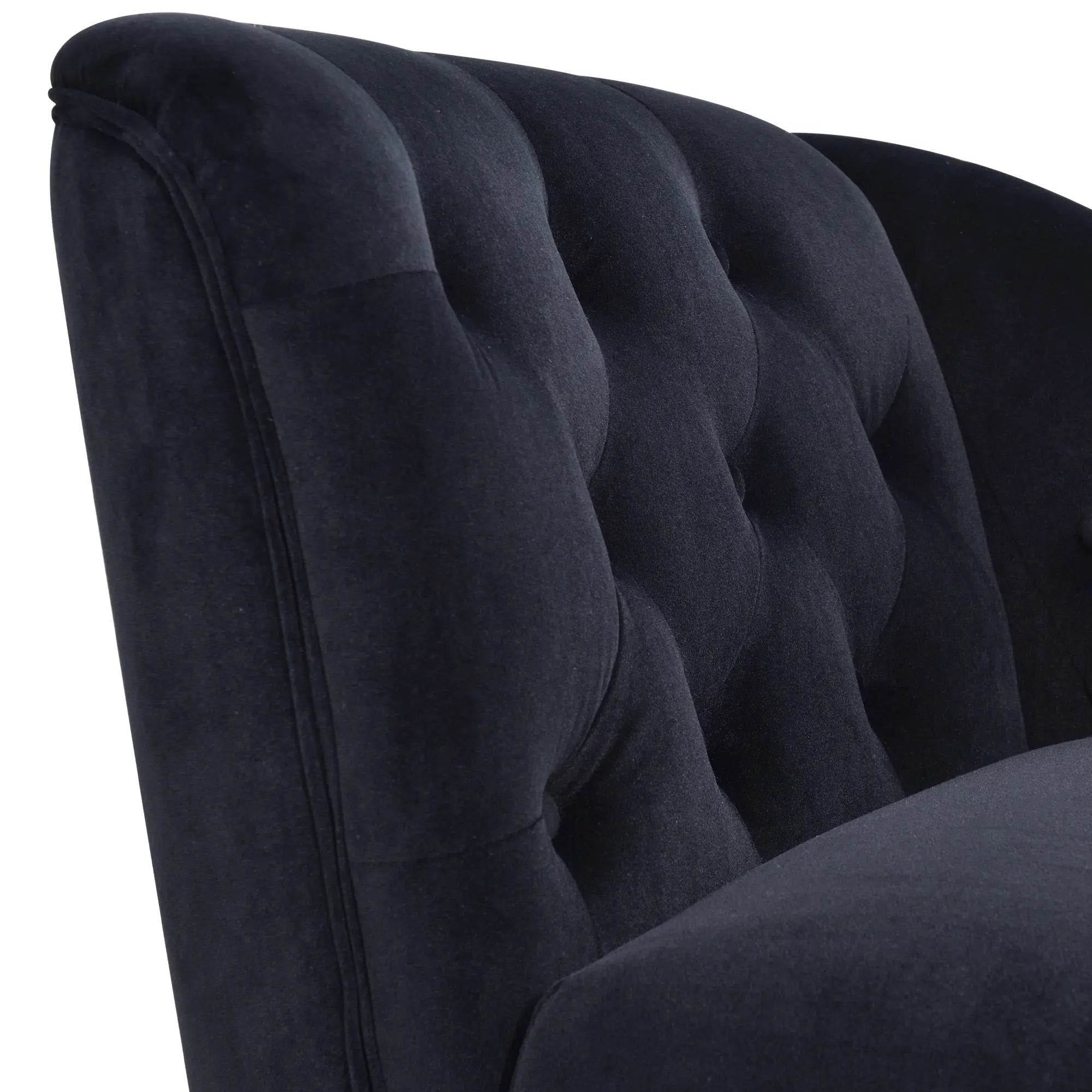 Bellemave® 58" Velvet Chaise Lounge,Button Tufted Right Arm Facing Lounge Chair with Nailhead Trim & Solid Wood Legs - Bellemave