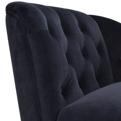 Bellemave® 58" Velvet Chaise Lounge,Button Tufted Right Arm Facing Lounge Chair with Nailhead Trim & Solid Wood Legs - Bellemave