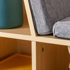 Bellemave® 6 - Cubby Multi - Purpose Storage Organizer with Reading Nook and Cushion - Bellemave