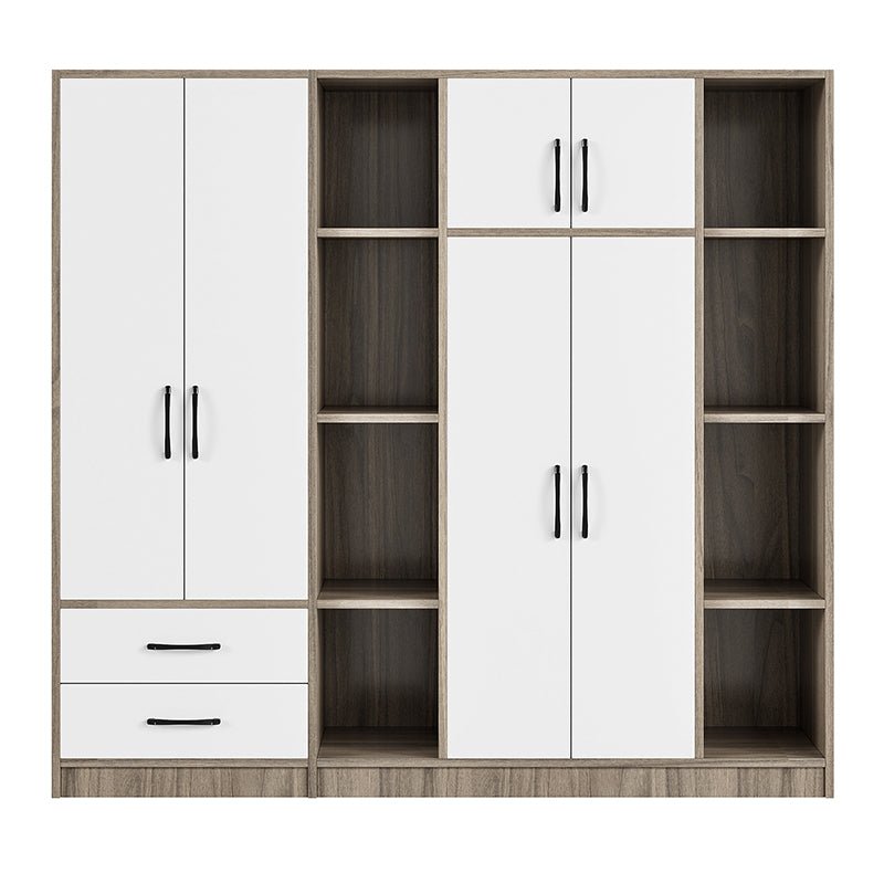 Bellemave® 6 - Door Wardrobe with Shelves and Drawers - Bellemave
