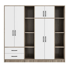 Bellemave® 6 - Door Wardrobe with Shelves and Drawers - Bellemave