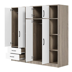 Bellemave® 6 - Door Wardrobe with Shelves and Drawers - Bellemave