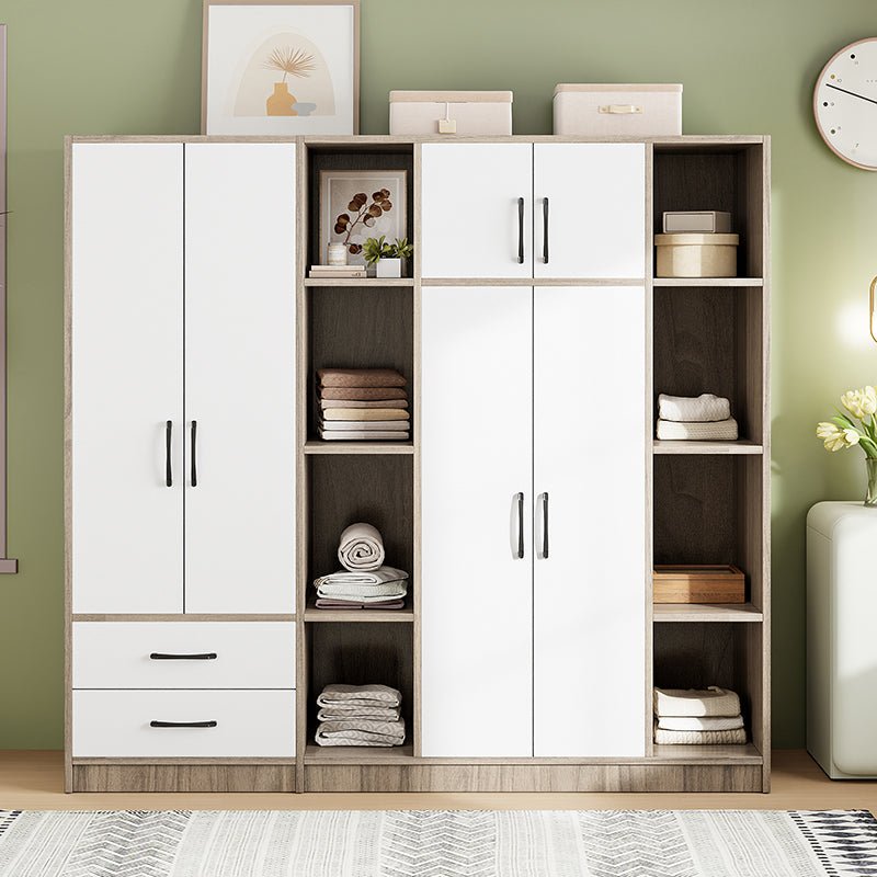 Bellemave® 6 - Door Wardrobe with Shelves and Drawers - Bellemave