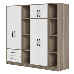 Bellemave® 6 - Door Wardrobe with Shelves and Drawers - Bellemave