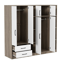 Bellemave® 6 - Door Wardrobe with Shelves and Drawers - Bellemave