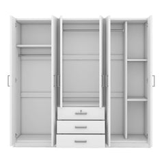 Bellemave® 6 - Doors Wooden Wardrobe Storage with Big Drawers - Bellemave