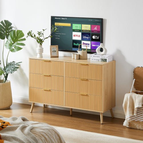 Bellemave® 6 Double Dressers with Wavy Drawers - Bellemave