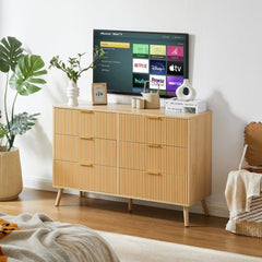 Bellemave® 6 Double Dressers with Wavy Drawers - Bellemave