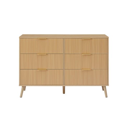Bellemave® 6 Double Dressers with Wavy Drawers - Bellemave