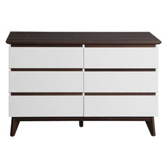 Bellemave® 6 - Drawer Wood Double Dresser with Wide Drawers - Bellemave