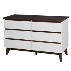Bellemave® 6 - Drawer Wood Double Dresser with Wide Drawers - Bellemave