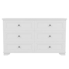 Bellemave® 6 Drawers Elegant Design Wooden Dresser with Metal Handles - Bellemave