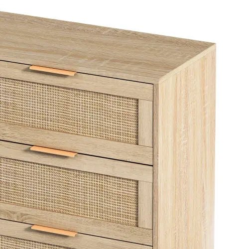 Bellemave® 6 Drawers Rattan Storage Cabinet Rattan Drawer - Bellemave