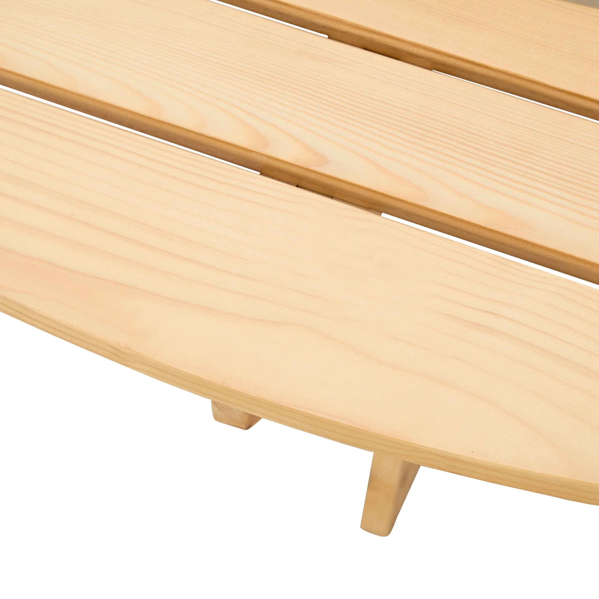 Bellemave® 6 Person Round Wooden Picnic Table with 3 Built - in Benches & Umbrella Hole - Bellemave