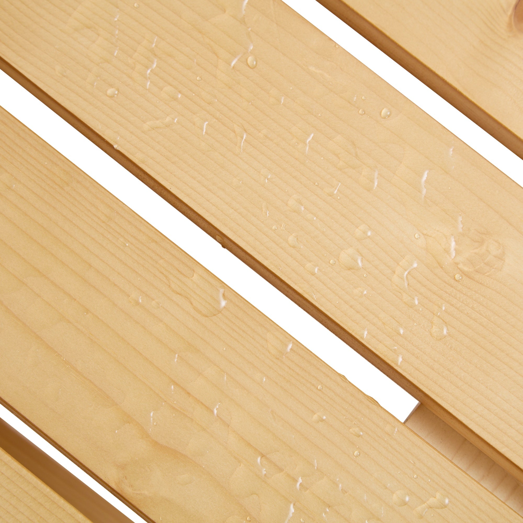 Bellemave® 6 Person Round Wooden Picnic Table with 3 Built - in Benches & Umbrella Hole - Bellemave