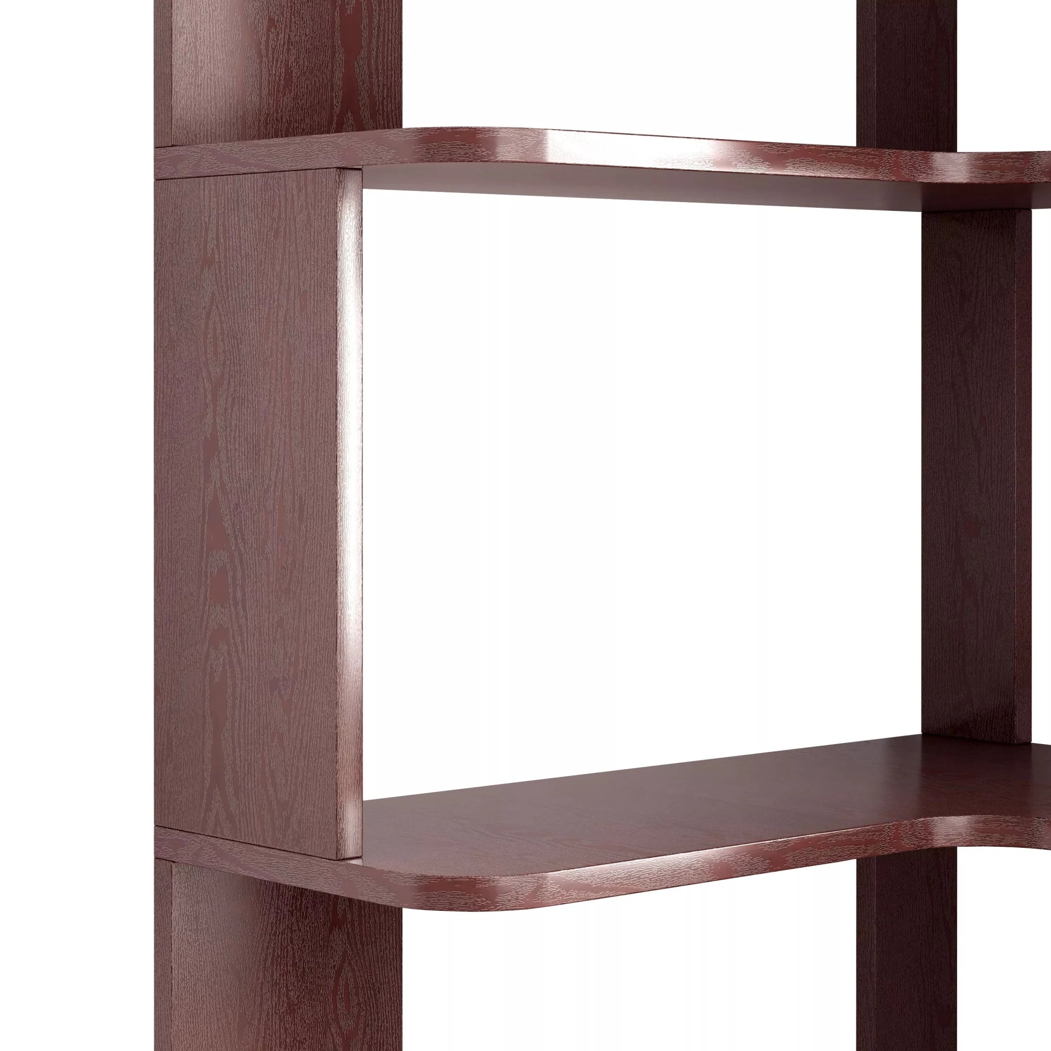 Bellemave® 6 Tier Corner Bookshelf, Industrial L Shaped Bookcase with Anti-Drop Panel, Freestanding Wood Grain Shelf Display Rack Storage Organizer for Home Office - Bellemave