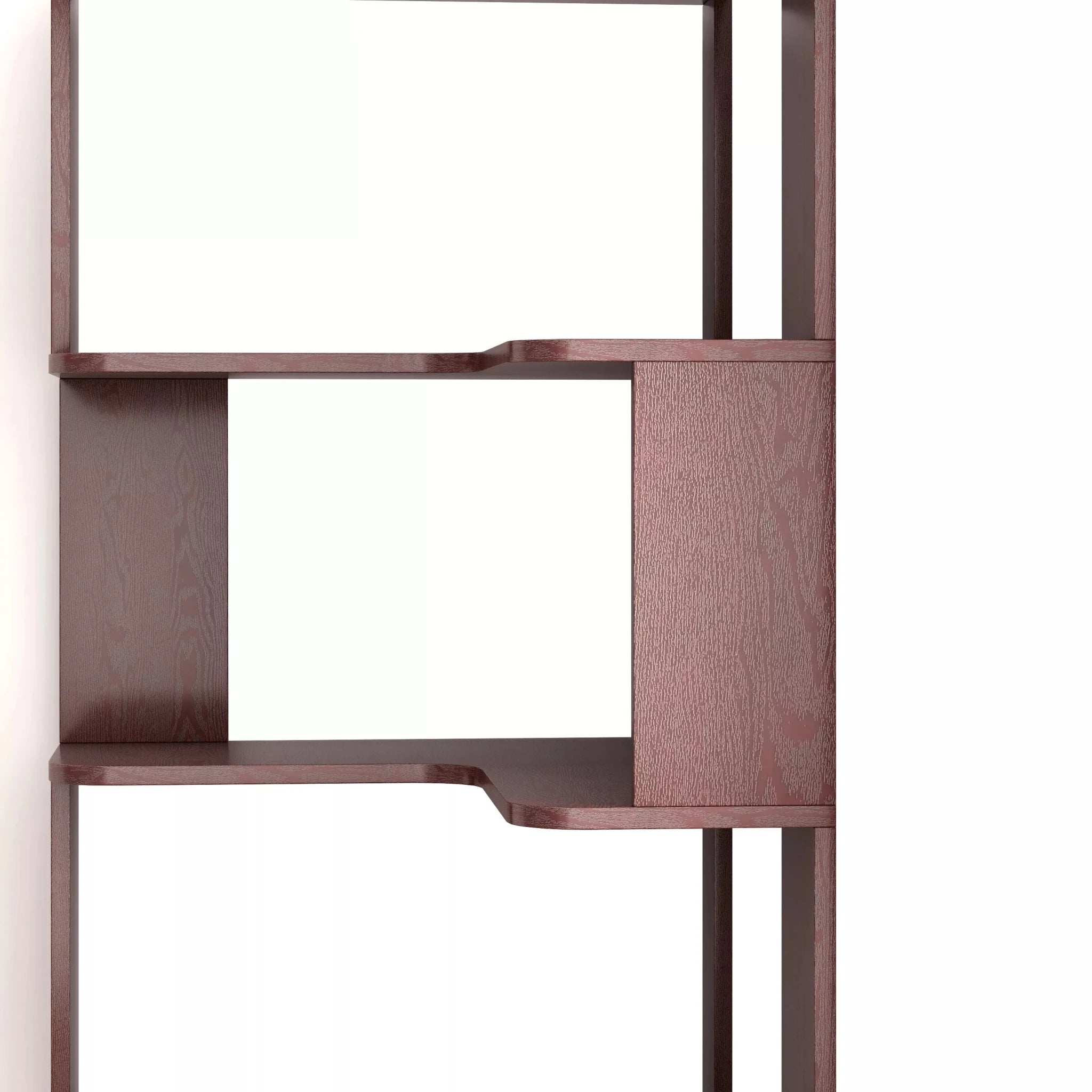 Bellemave® 6 Tier Corner Bookshelf, Industrial L Shaped Bookcase with Anti-Drop Panel, Freestanding Wood Grain Shelf Display Rack Storage Organizer for Home Office - Bellemave