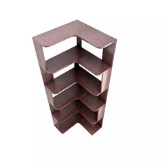 Bellemave® 6 Tier Corner Bookshelf, Industrial L Shaped Bookcase with Anti-Drop Panel, Freestanding Wood Grain Shelf Display Rack Storage Organizer for Home Office - Bellemave