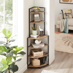 Bellemave® 6 - Tier Corner Open Bookcase - Bellemave
