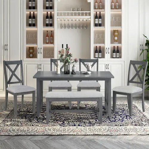Bellemave® 60" 6 - Piece Family Dining Set - Bellemave