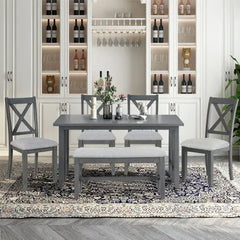 Bellemave® 60" 6 - Piece Family Dining Set - Bellemave