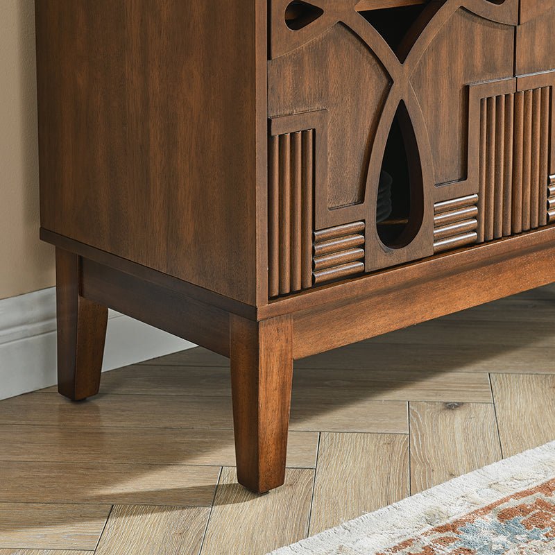 Bellemave® 60.5" Mid Century Modern Sideboard Buffet Cabinet with 4 Doors & Adjustable Shelves - Bellemave