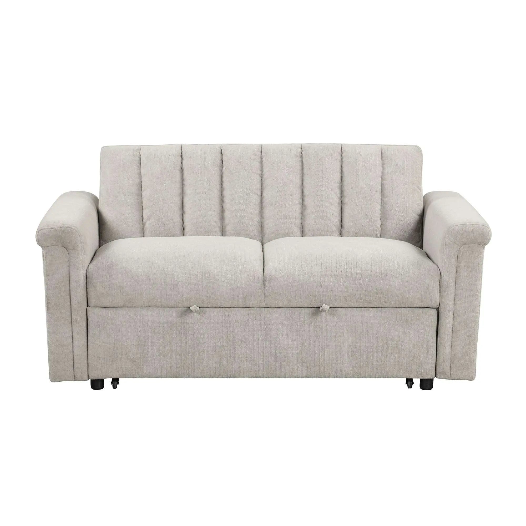 Bellemave® 61" Convertible Soft Cushion Sofa Pull Bed ,for Two People to Sit On - Bellemave